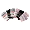 Knitted gloves for warmth and anti-slip, thickened cotton fleece gloves for women in autumn and winter Item Picture